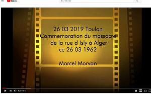 VIDEO 2019 03 26 TOULON COMMEMORATION DU MASSACRE DE LA RUE D ISLY A ALGER